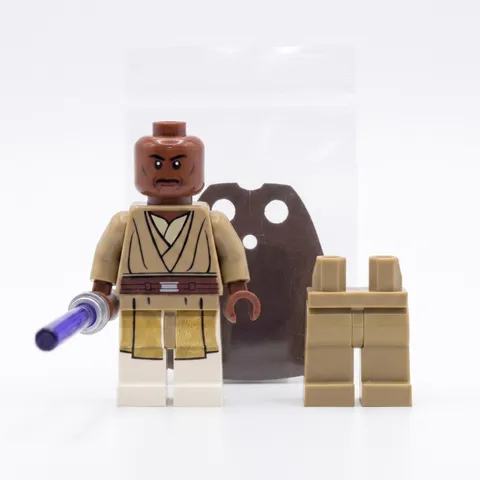 Official LEGO Star Wars Mace Windu AOTC Jedi Master Minifigure sw0479 75019