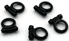 Lego 5 New Black Minifigure Breathing Apparatus Scuba Regulator Parts