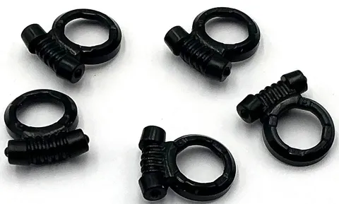 Lego 5 New Black Minifigure Breathing Apparatus Scuba Regulator Parts