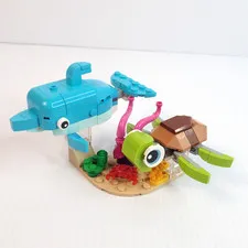 LEGO Creator 3in1 Dolphin and Turtle 31128 Building Kit 137 Pieces