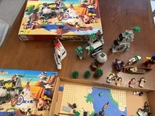 LEGO 6748 Boulder Cliff Canyon Vintage 1997 Wild West Indians w/Box Instr