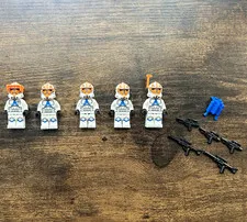 LEGO Star Wars 501st 332nd Minifigures Lot of 5 w/ Blasters, and jet pack