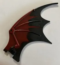 Lego Animal Dragon Wing Only Black & Dark Red Fantasy Era - 7094