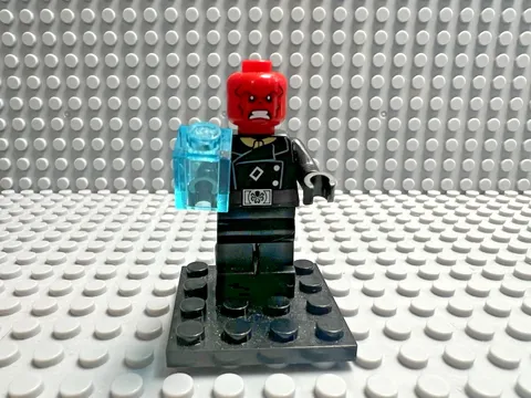 LEGO Marvel Super Heroes Minifigure - Red Skull Dark Brown Belt - SH0107