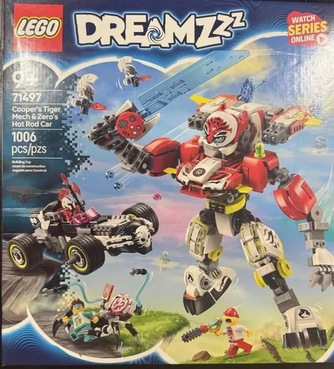 LEGO Dreamzzz: Cooper's Tiger Mech & Zero's Hot Rod Car (71497)