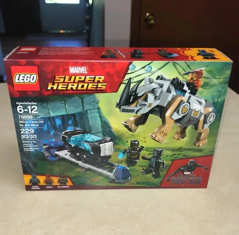 NEW Lego Marvel Super Heroes RHINO FACE-OFF BY THE MINE Set #76099 Sealed NIB
