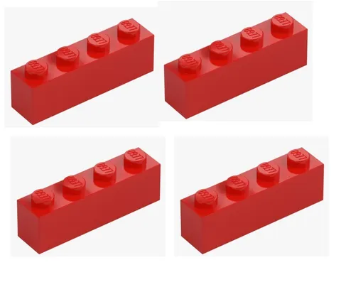 LEGO ® 4x brick 1x4 red bright red 3010 301021 building block spare part brick New