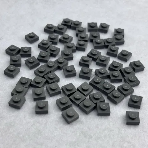 LEGO 3024 Dark Bluish Gray Plate 1 x 1 (x65)