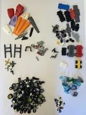 Lot of 1.5 lbs Lego Wheels, Vehicle Parts - Cars, Helicopters, Planes