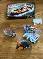 lego Technic, Rescue hovercraft, 2 in 1, orange