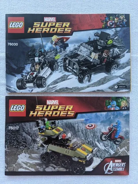 LEGO Marvel Super Heroes 76017, 76030 Thor manual Instruction Books