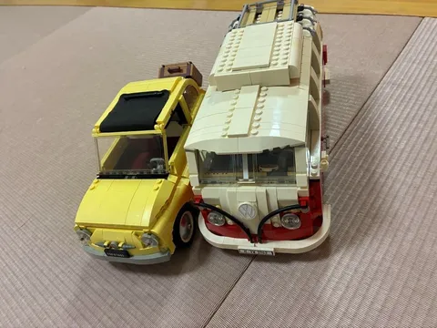 LEGO 10220 Volkswagen T1 Camper Van 10271 Fiat 500 Vehicles without Box