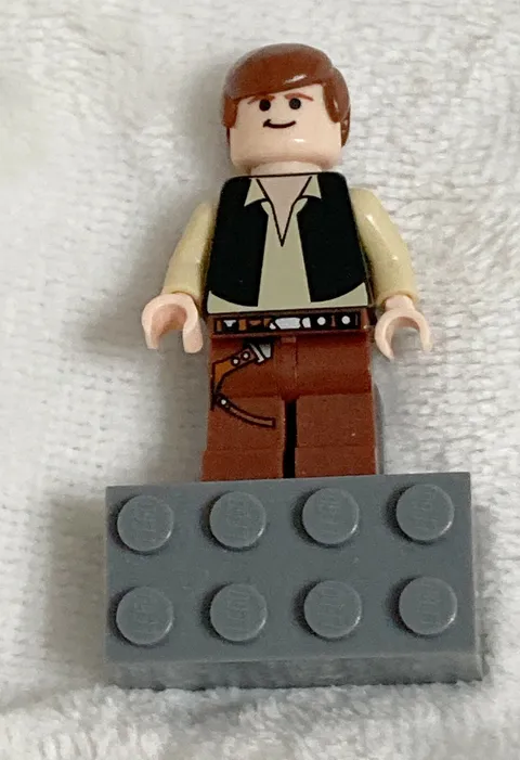 LEGO, Star Wars Han Solo Minifigure or Minifig Magnet, 1.5 x 2 Inches