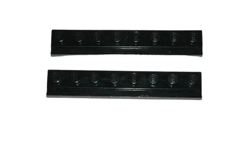 2 Lego® TRAIN Railway 9V 12V RC Slide Guide Rail 8x1 BLACK
