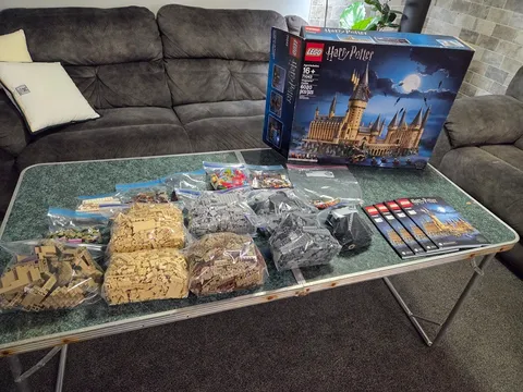 LEGO Harry Potter: Hogwarts Castle (71043), Fully Disassembled.