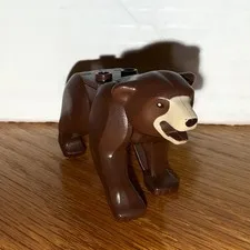 LEGO Brown Bear w/ Black Nose and Dark Tan Muzzle 4440 4438