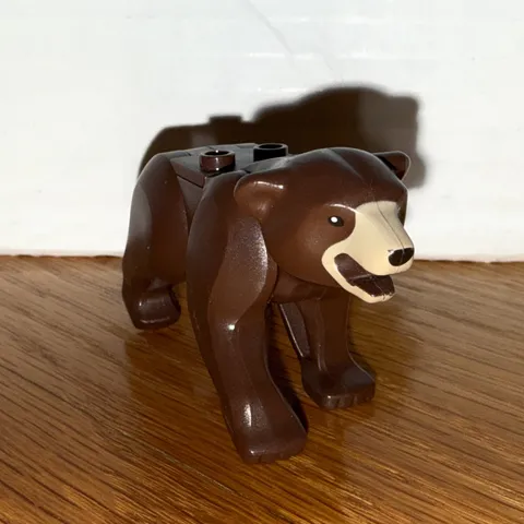 LEGO Brown Bear w/ Black Nose and Dark Tan Muzzle 4440 4438