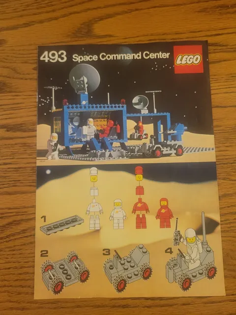 Vintage Lego Space Command Center 493 Instruction Manual 1979