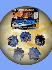1997 ROSEART LEGO Giant 2 Sided Floor Puzzle OUTER SPACE COMPLETE Vintage