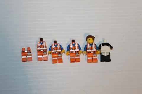 Lego Minifigure Lego Movie Lot, Emmett and Panda Pieces
