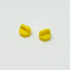 77813 LEGO Parts Tile Round 1x1 w/ Loop YELLOW (2)