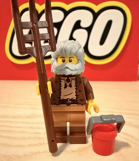 Lego Farmer Minifigure With Accessories 