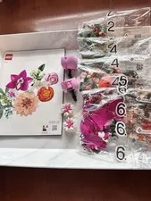 LEGO 10342 Pretty Pink Flower Bouquet Partial Sealed Bags 2 4 5 6 Manual 