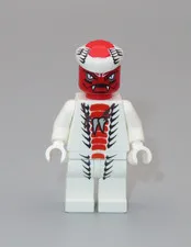 LEGO Ninjago Snappa snake red white minifigure 9442 9564