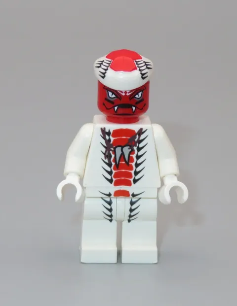 LEGO Ninjago Snappa snake red white minifigure 9442 9564