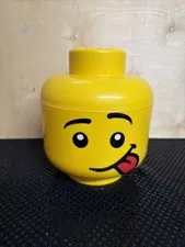 Yellow Lego Storage Head S Container Case Face W Tongue 2018