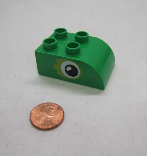 Lego Duplo Green Eye Block Dinosaur Animal Bird Specialty Printed Block Face