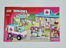 LEGO Juniors Friends 10728 Mias Vet Clinic Instruction Manual Booklet ONLY 2016