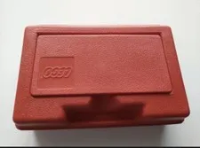LEGO RED HARD PLASTIC STORAGE BIN / CARRYING CASE 1980'S VINTAGE CLASSIC