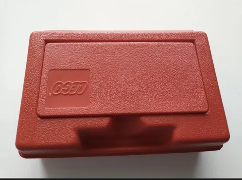 LEGO RED HARD PLASTIC STORAGE BIN / CARRYING CASE 1980'S VINTAGE CLASSIC