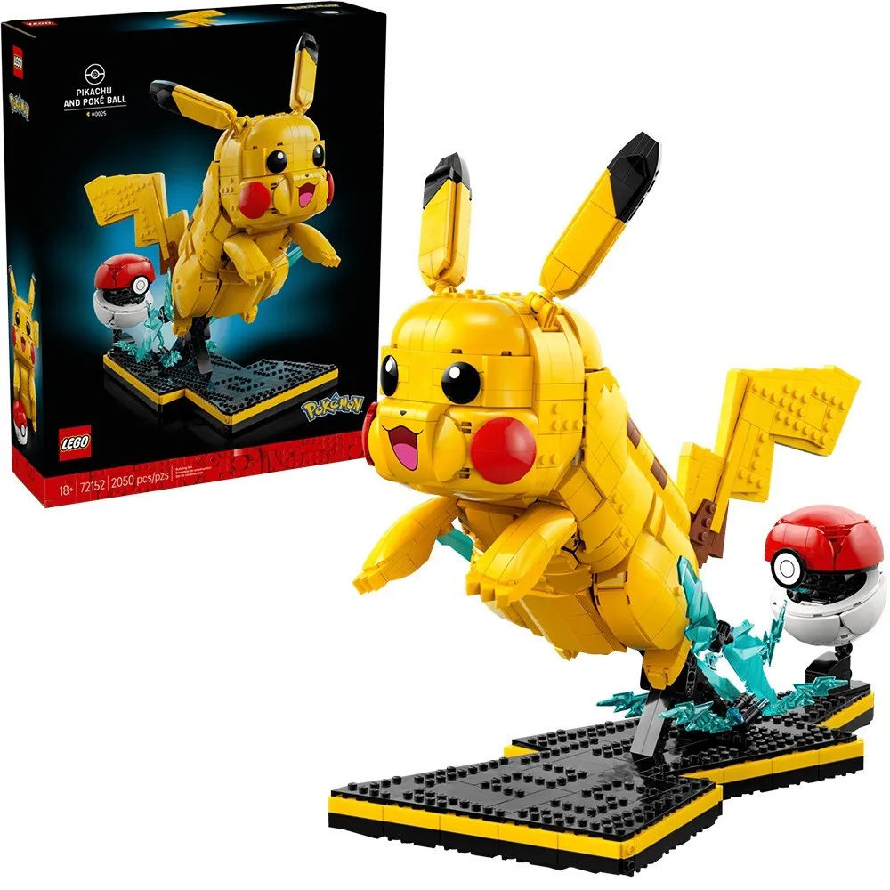 LEGO 72152 Pikachu and Poké Ball Pokemon #0025 2050 PCs BRAND NEW