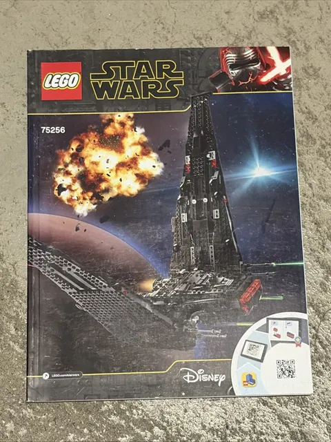 LEGO 75256 Star Wars Kylo Ren’s Shuttle Instruction Manual Only