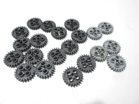 LEGO LOT 21 LIGHT AND DARK BLUISH  GRAY  TECHNIC GEAR 24 TOOTH #3648
