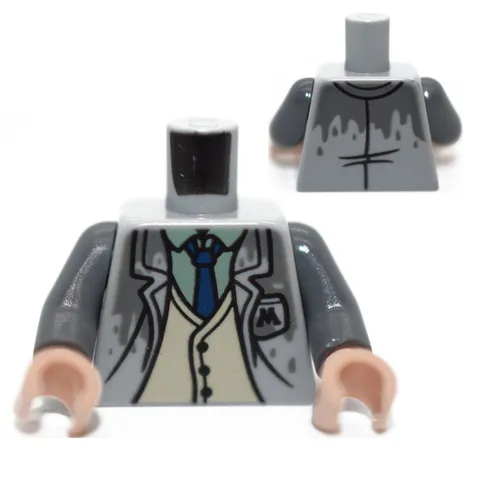 LEGO Minifigure Torso Reg Cattermole Harry Potter gray wet ron 76403 6404758