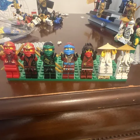 LEGO NINJAGO Minifigure Lot of 7 Kai Cole Jay Lloyd Sensei Wu