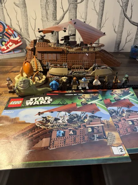LEGO Star Wars: Jabba's Sail Barge  (75020) + Sarlac Pit Good Condition No Box!