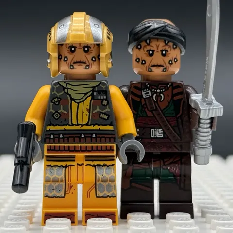 LEGO Star Wars Minifigures Vane & Snub Fighter Pilot from Set 75346 Mandalorian