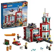 LEGO City Fire Station 60215 Light&Sounds Block Toy Boy Car Vehicle Bricks