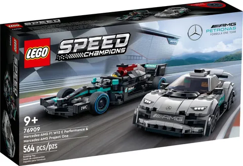 LEGO 76909 * MERCEDES AMG F1 W12 E * SPEED CHAMPIONS * NEW IN DAMAGED BOX, SEALE