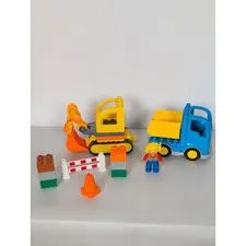 Lego Duplo Truck and Tracked Excavator Set (Incomplete)