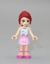 LEGO Friends Mia red hair pink skirt  minifigures 3939