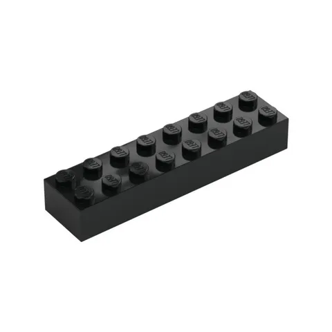 LEGO 25x Black Brick 2 x 8 inv.591