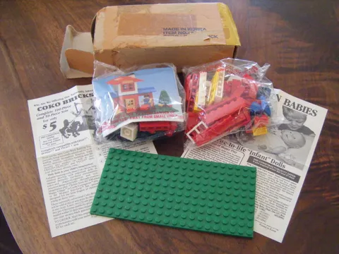 Vintage Coko Building Bricks Set New Sealed compatible w/ LEGO Duplo Tyco 1988