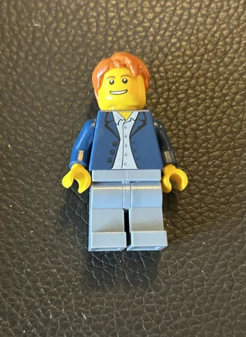 Lego Minifigure Train Passenger cty0506 City Town Railroad From Set 60050