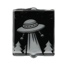 LEGO Window Glass Tile 1 x 2 x 2 Retro UFO Aliens 42642 #I-065