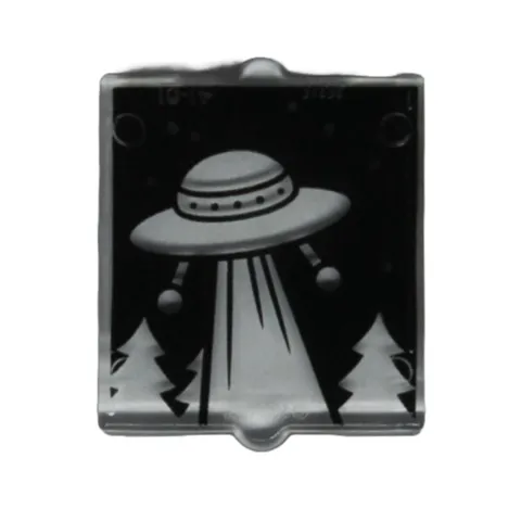 LEGO Window Glass Tile 1 x 2 x 2 Retro UFO Aliens 42642 #I-065